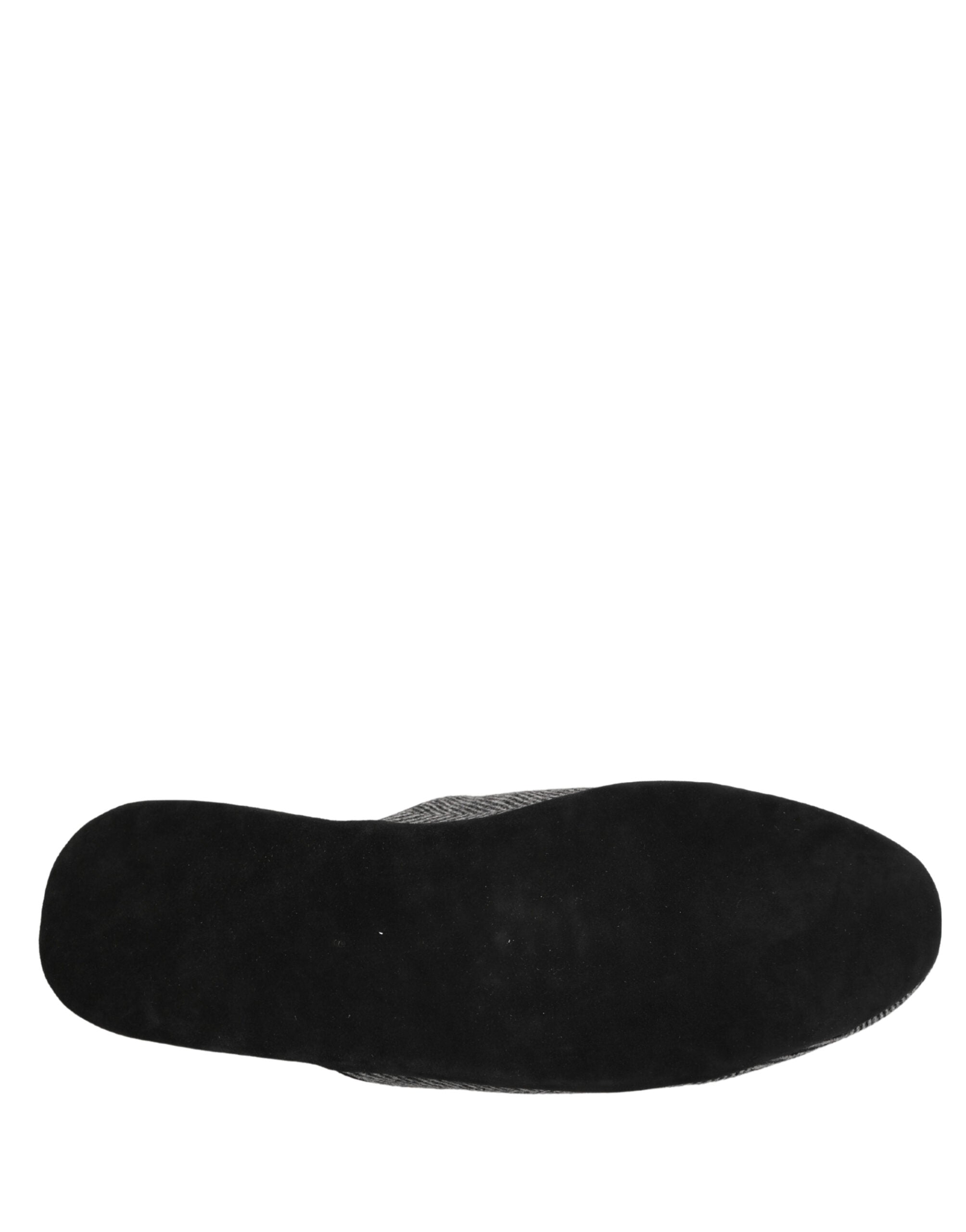 Dolce & Gabbana Grey Cashmere Slippers