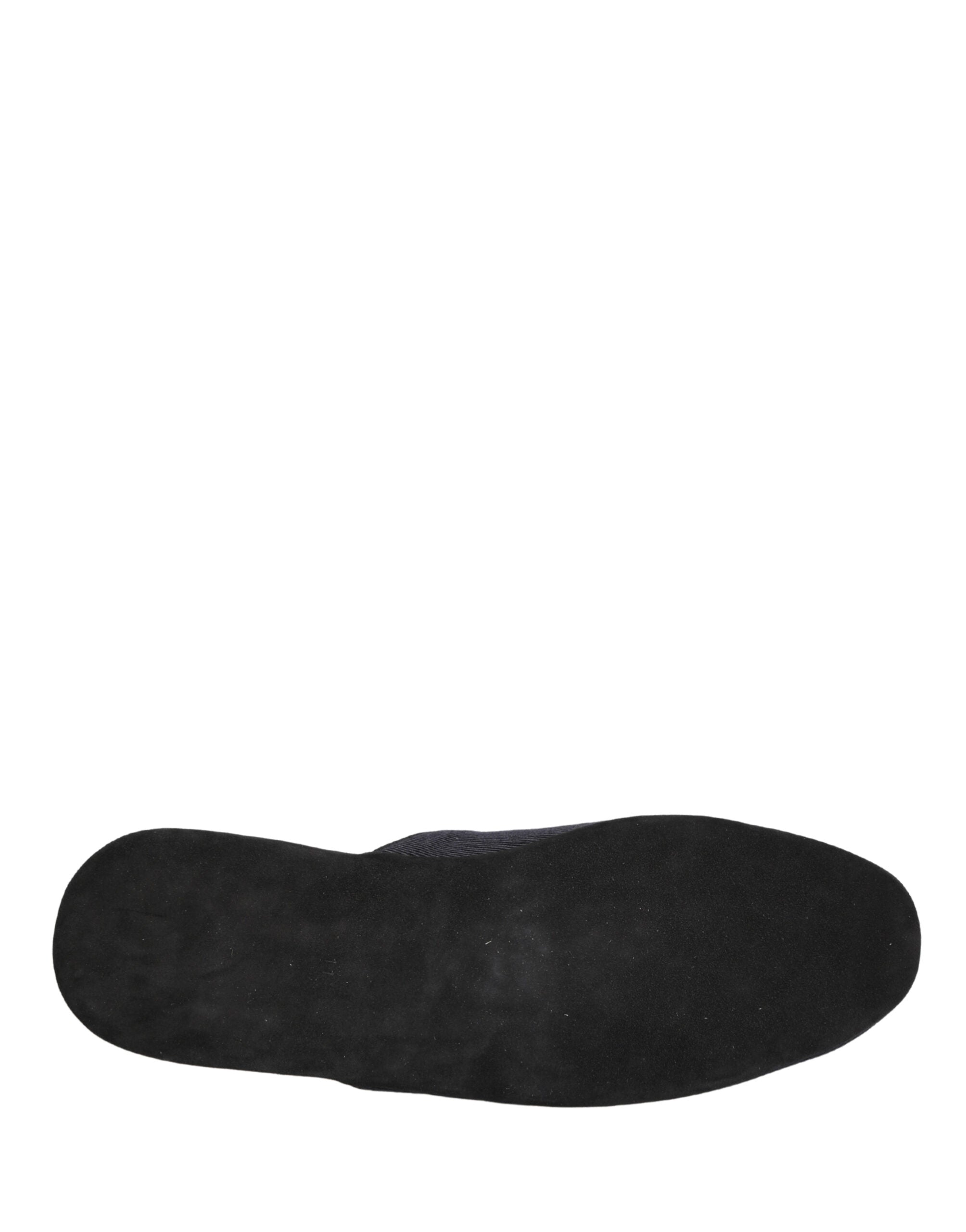 Dolce & Gabbana Dark Navy Wool Cotton Slippers