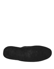 Dolce & Gabbana Anthracite Wool Cashmere Slippers