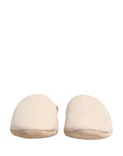 Dolce & Gabbana Beige Shetland Wool Slippers