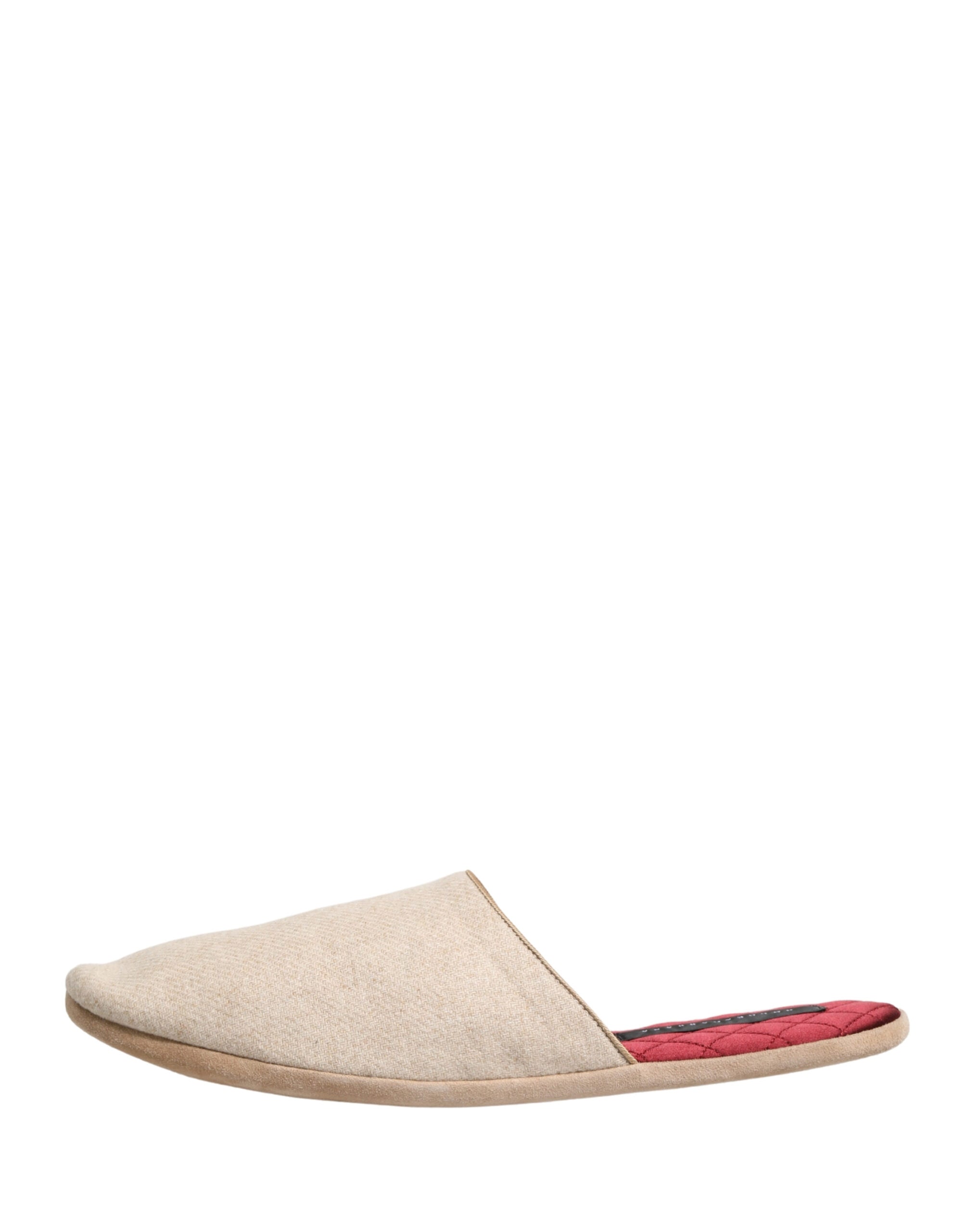 Dolce & Gabbana Beige Shetland Wool Slippers