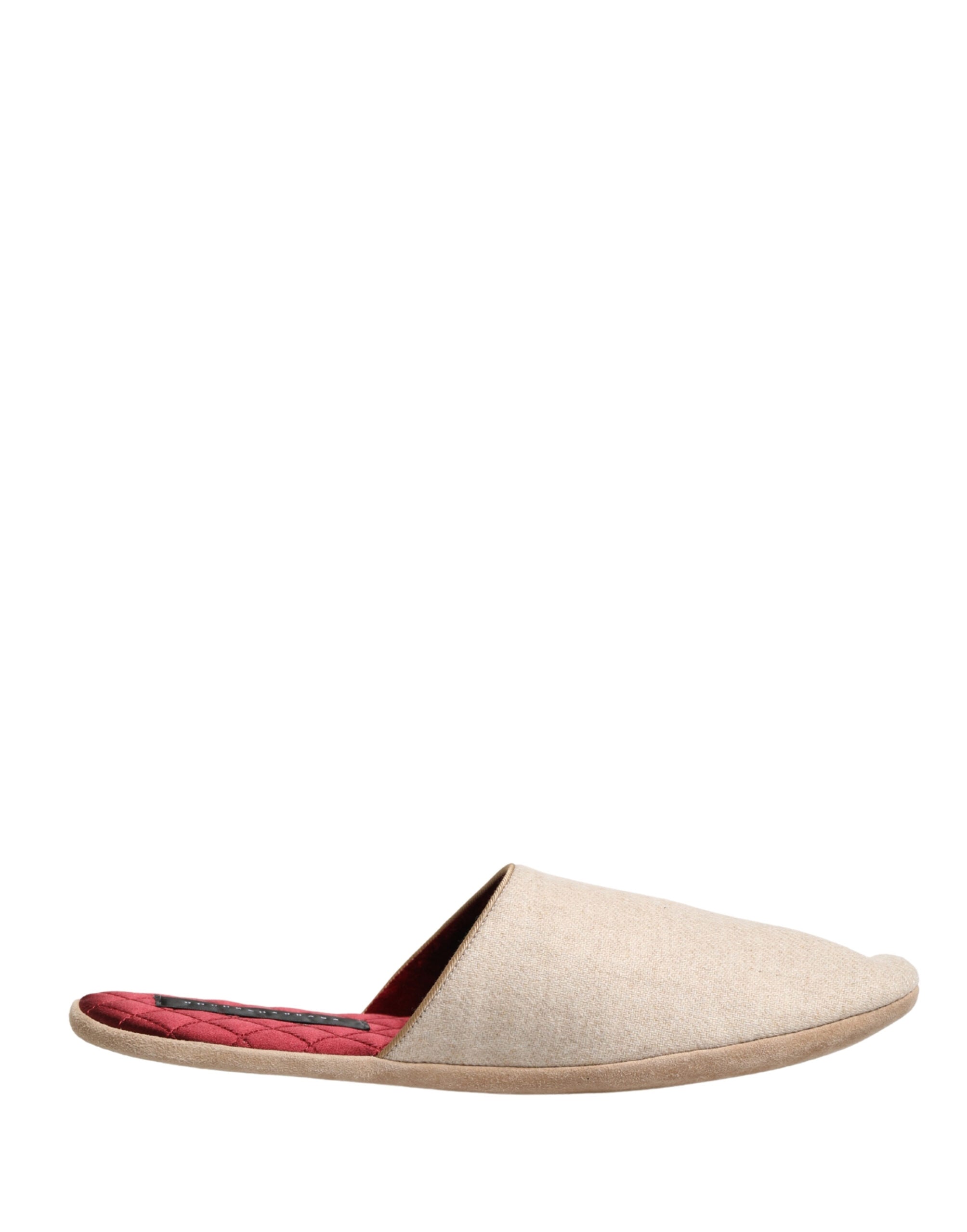 Dolce & Gabbana Beige Shetland Wool Slippers