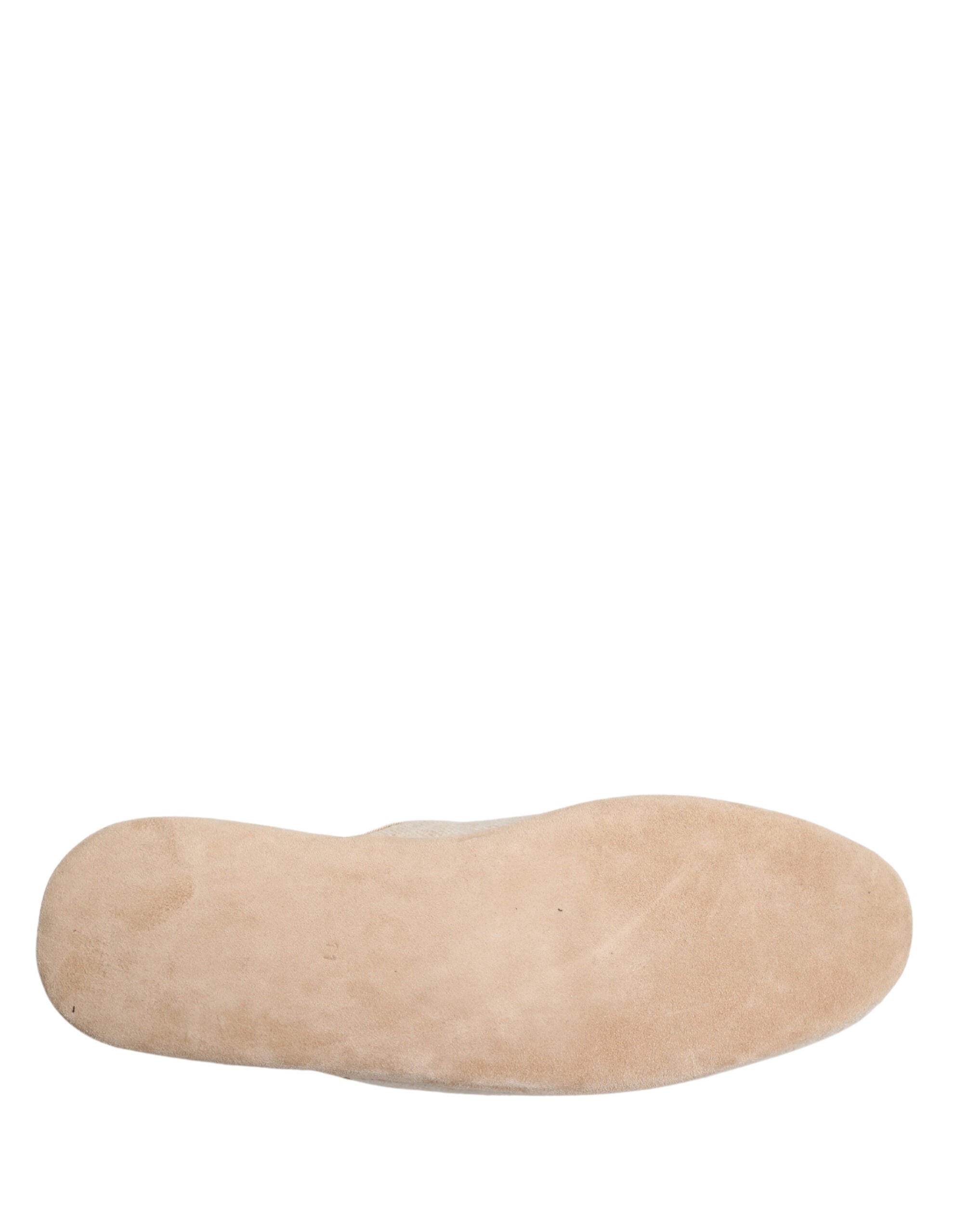 Dolce & Gabbana Beige Shetland Wool Slippers