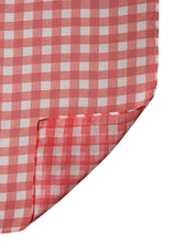 Dolce & Gabbana White Red Check Silk Foulard Scarf