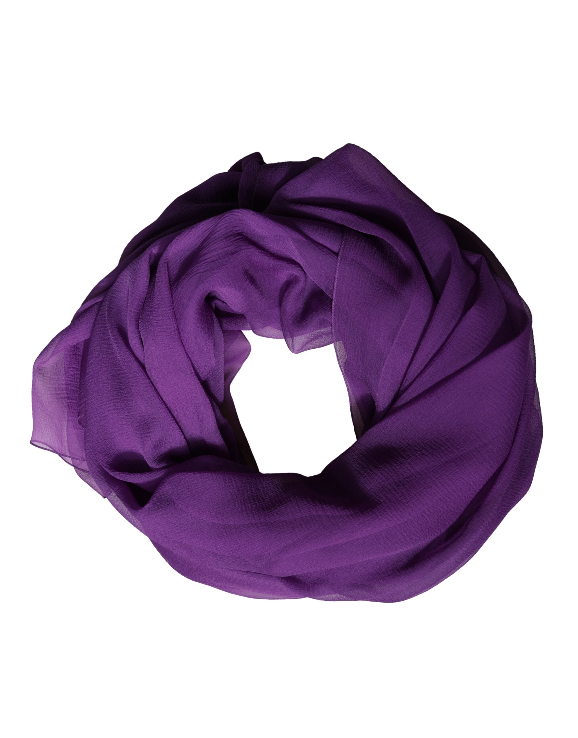 Dolce & Gabbana Purple Silk Neck Wrap Shawl Scarf