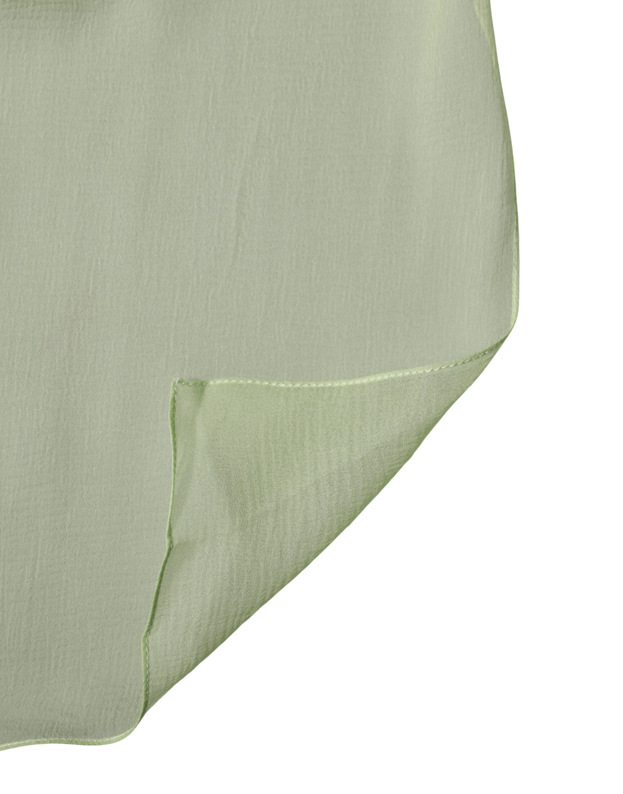 Dolce & Gabbana Light Green Silk Neck Wrap Stole