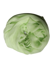 Dolce & Gabbana Light Green Silk Neck Wrap Stole