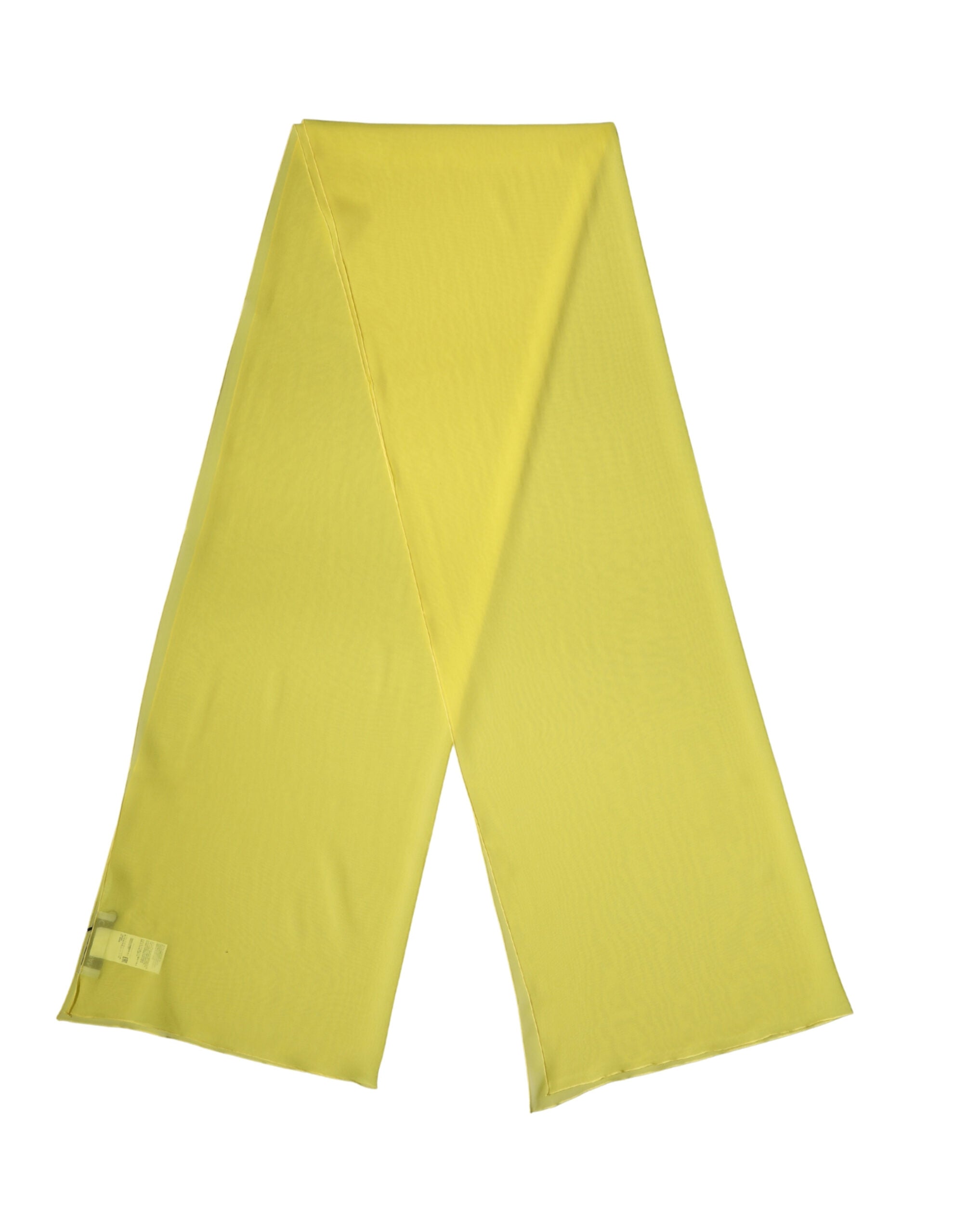 Dolce & Gabbana Yellow Silk Neck Wrap Scarf