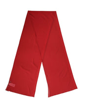 Dolce & Gabbana Red Silk Neck Wrap Shawl