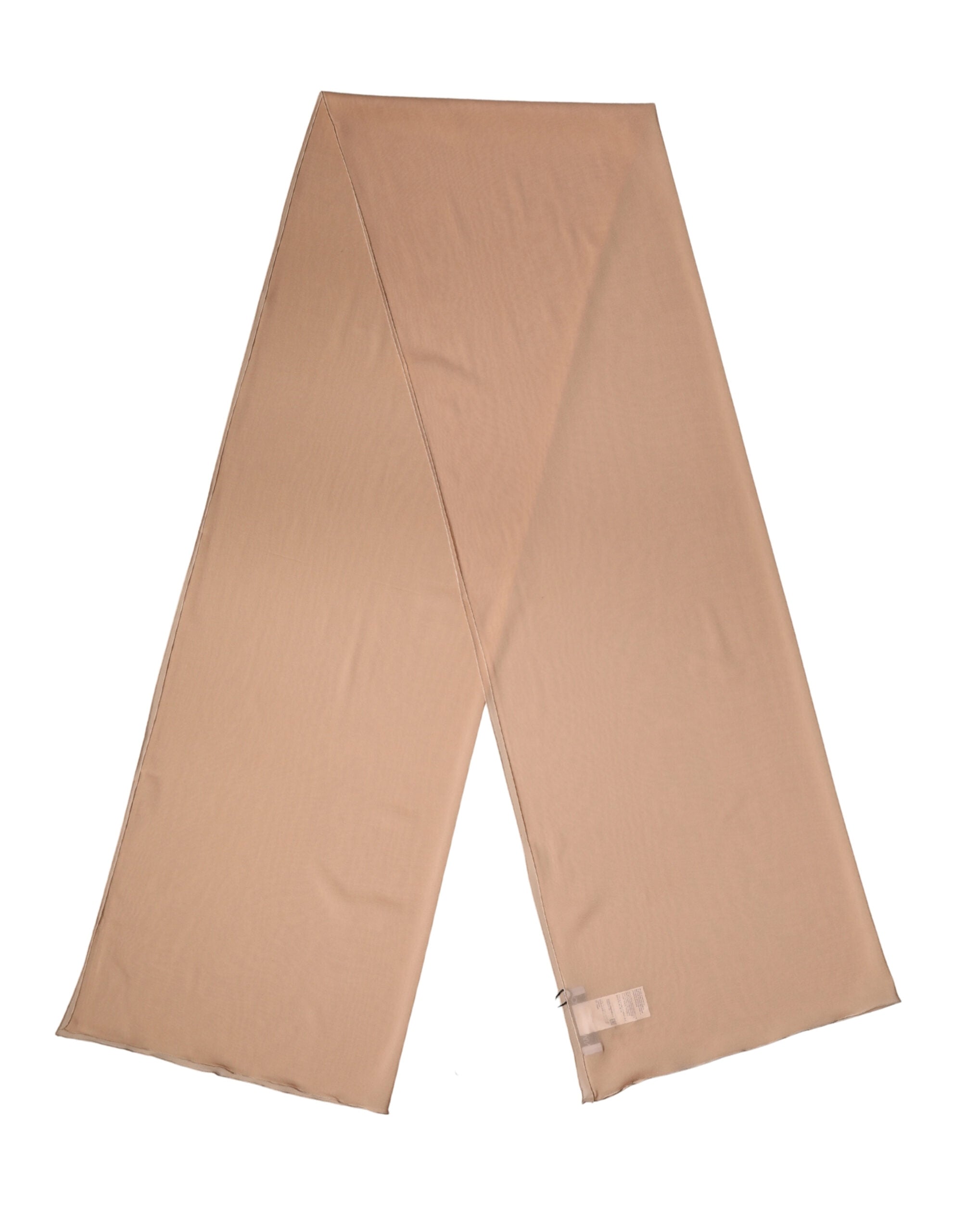 Dolce & Gabbana Beige Silk Neck Wrap Shawl