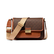 Michael Kors Brown Canvas Crossbody Bag