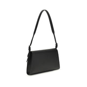 Savette Black Calf Leather Shoulder Bag