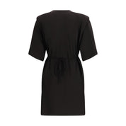 PINKO Black Acetate Casual Dress