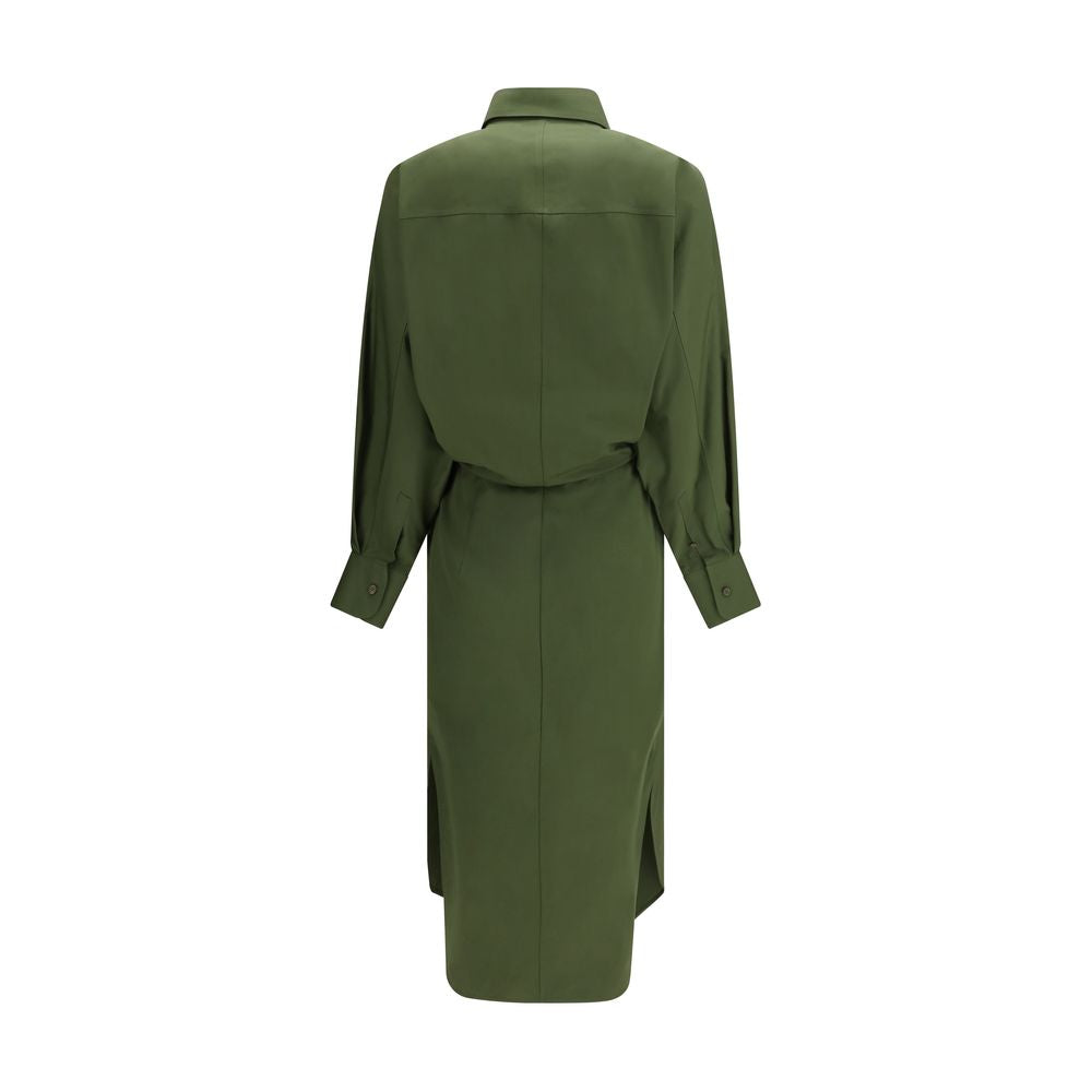 Givenchy Bicolor Cotton Poplin Casual Dress