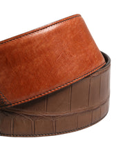 Dolce & Gabbana Brown Velvet Leather Shoulder Strap