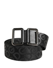 Dolce & Gabbana Black Polyester and Calf Leather Belt