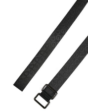 Dolce & Gabbana Black Polyester and Calf Leather Belt