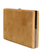 Dolce & Gabbana Beige Velvet Calf Leather Clutch