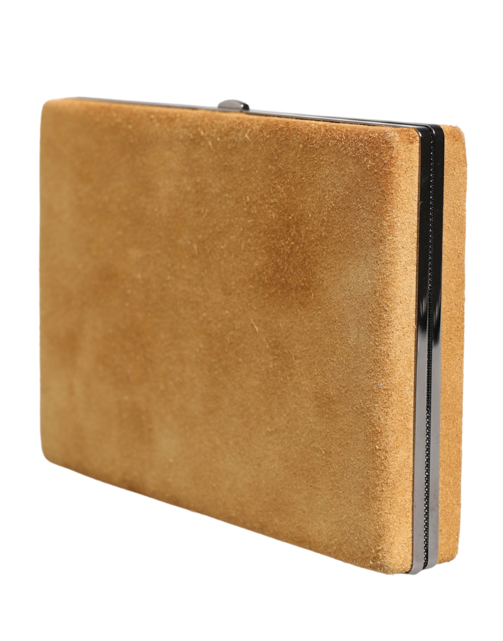 Dolce & Gabbana Beige Velvet Calf Leather Clutch