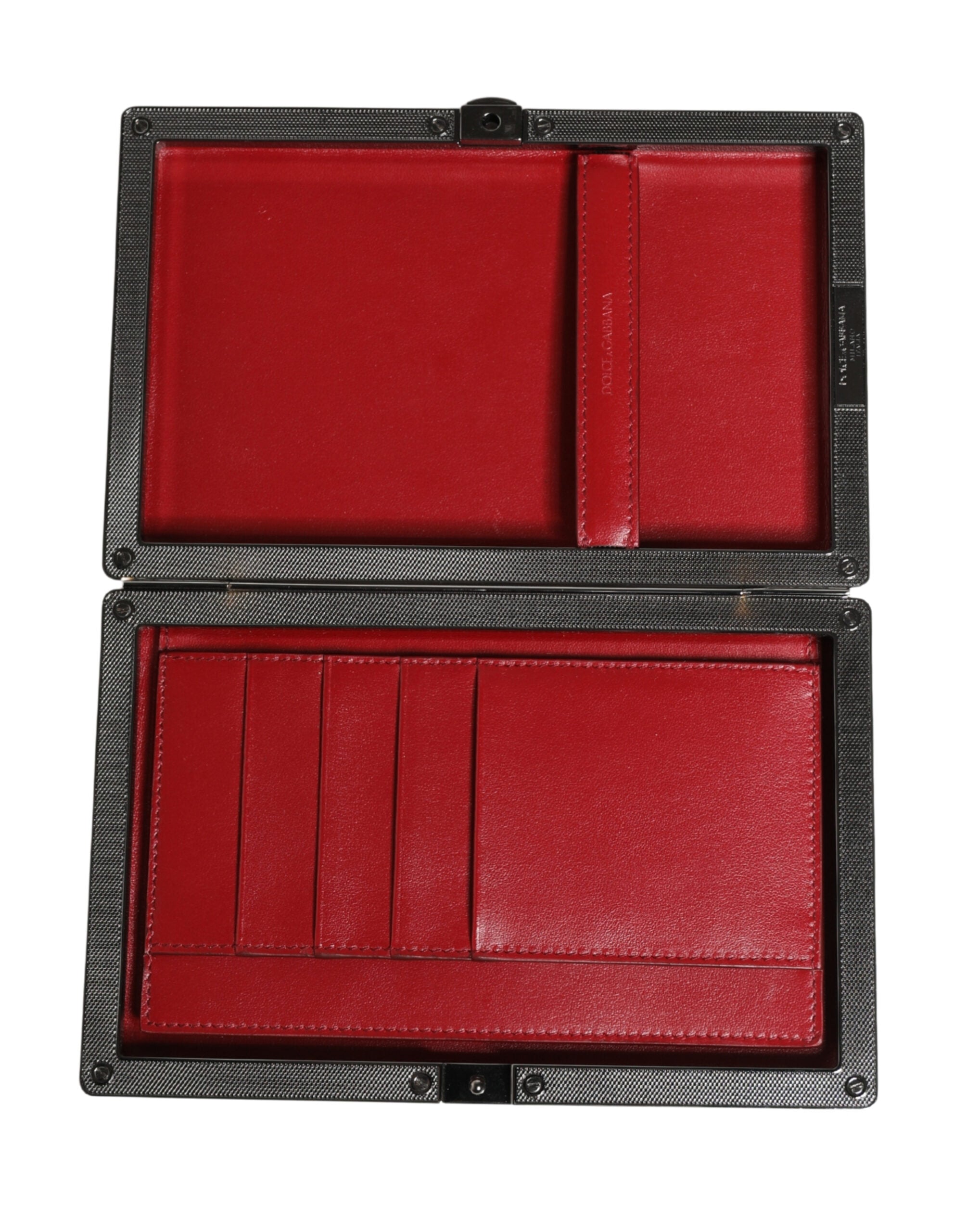 Dolce & Gabbana Beige Velvet Calf Leather Clutch