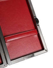 Dolce & Gabbana Beige Velvet Calf Leather Clutch
