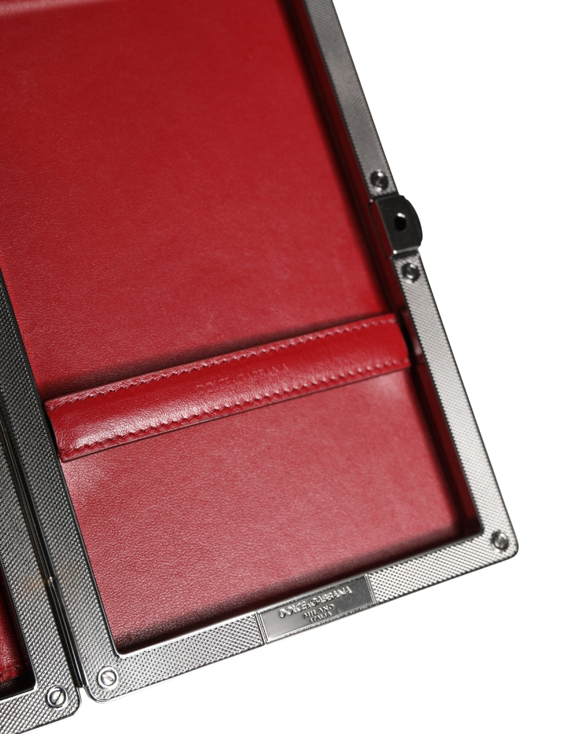 Dolce & Gabbana Beige Velvet Calf Leather Clutch