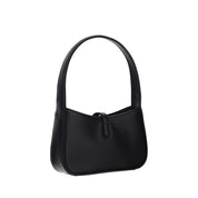 Saint Laurent Black Calf Leather Mini Hobo Shoulder Bag