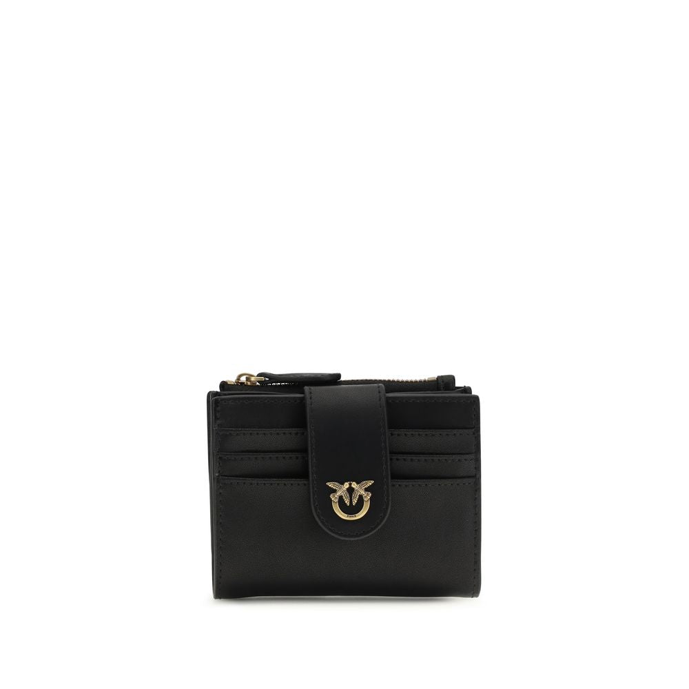 PINKO Black Calf Leather Wallet