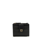 PINKO Black Calf Leather Wallet