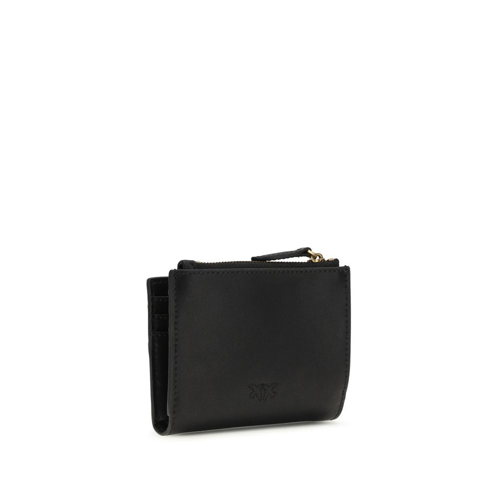 PINKO Black Calf Leather Wallet