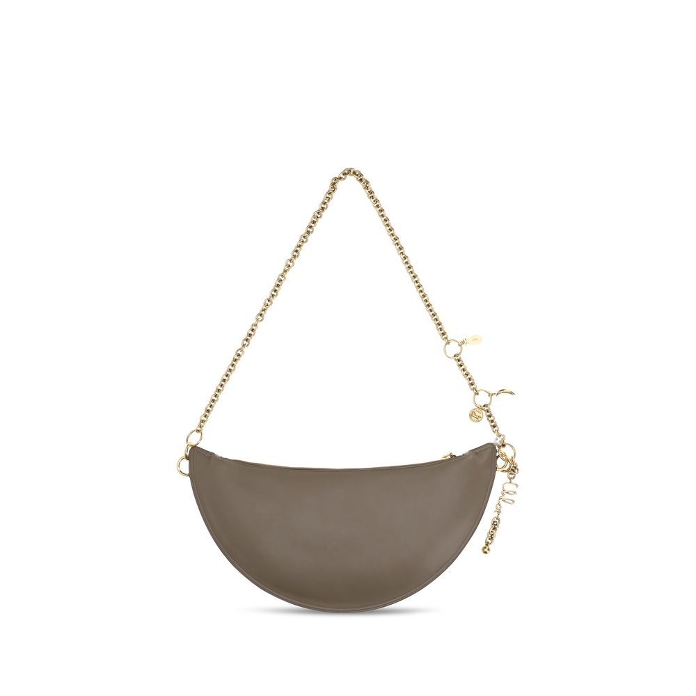 Chloé Gray Calf Leather Shoulder Bag