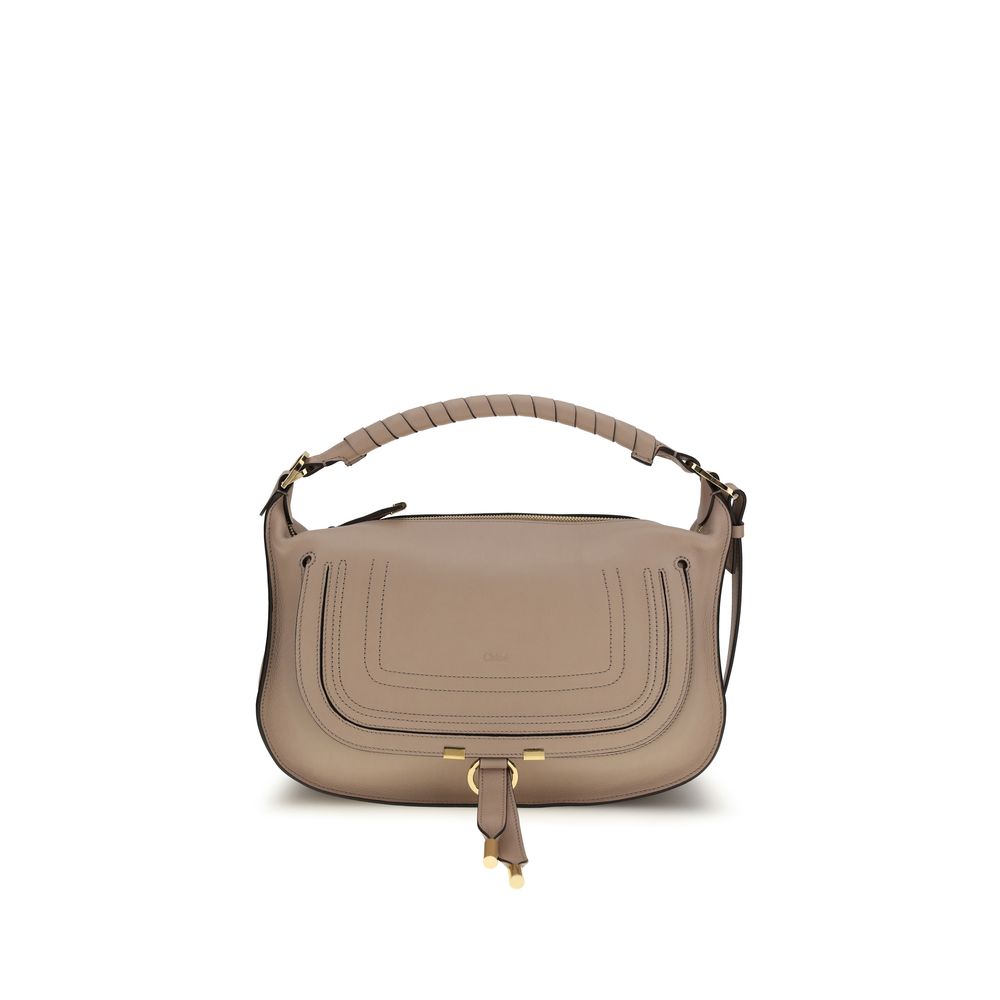 Chloé Gray Calf Leather Shoulder Bag