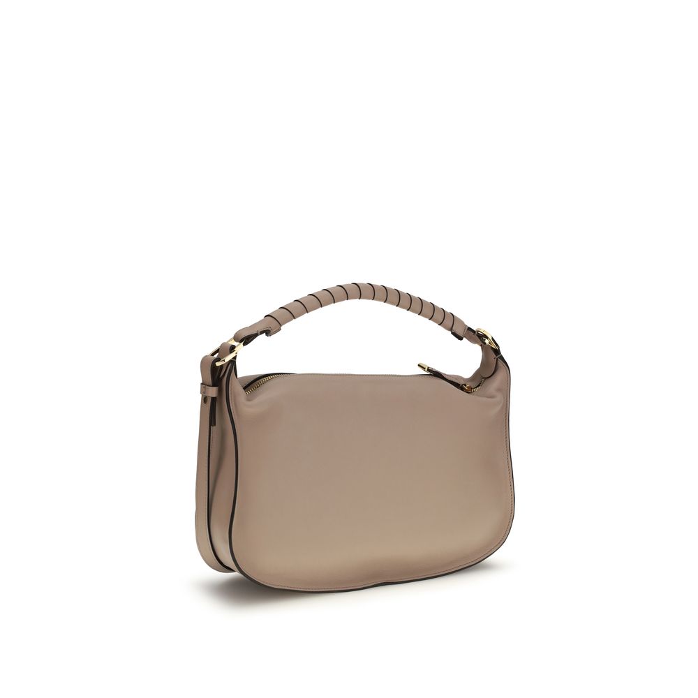 Chloé Gray Calf Leather Shoulder Bag