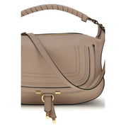 Chloé Gray Calf Leather Shoulder Bag