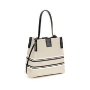 Balmain Beige Cotton Shoulder Bag