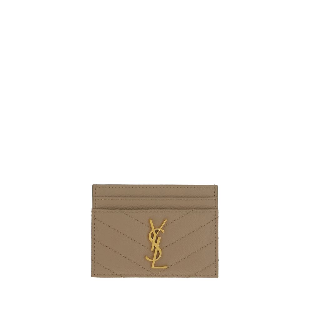 Saint Laurent Brown Calf Leather Wallet