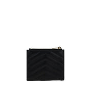 Saint Laurent Black Calf Leather Wallet