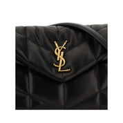 Saint Laurent Black Lambskin Shoulder Bag