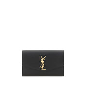 Saint Laurent Black Calf Leather Shoulder Bag