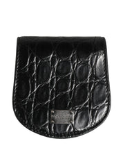 Dolce & Gabbana Black Caiman Leather Wallet