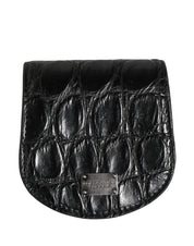Dolce & Gabbana Black Caiman Leather Wallet