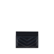 Saint Laurent Black Lambskin Card Holder