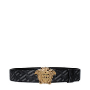 Versace Gray Polyester Belt