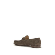 Valentino Garavani Brown Calf Leather Slip-On Loafers