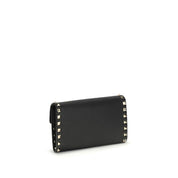 Valentino Garavani Garnet Calf Leather Chain Wallet