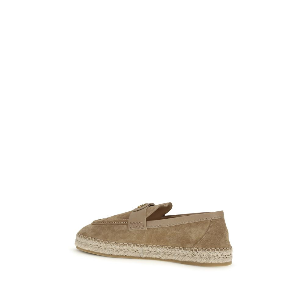 Valentino Garavani Beige Suede Espadrilles