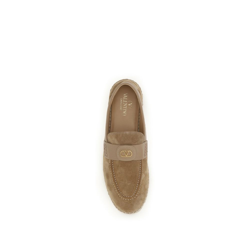 Valentino Garavani Beige Suede Espadrilles