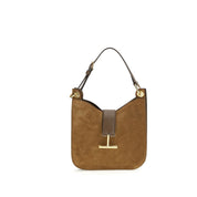 Tom Ford Brown Calf Leather Shoulder Bag