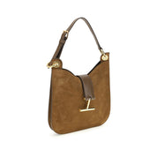 Tom Ford Brown Calf Leather Shoulder Bag