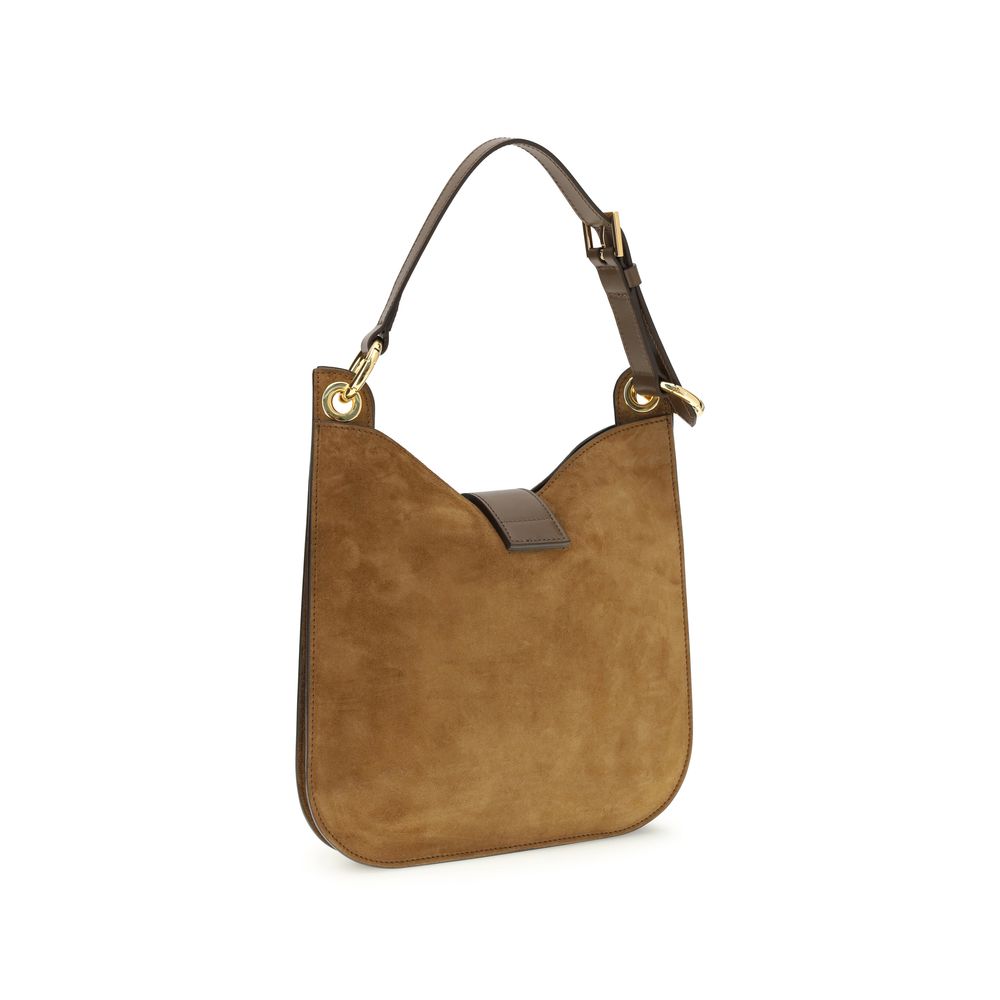 Tom Ford Brown Calf Leather Shoulder Bag